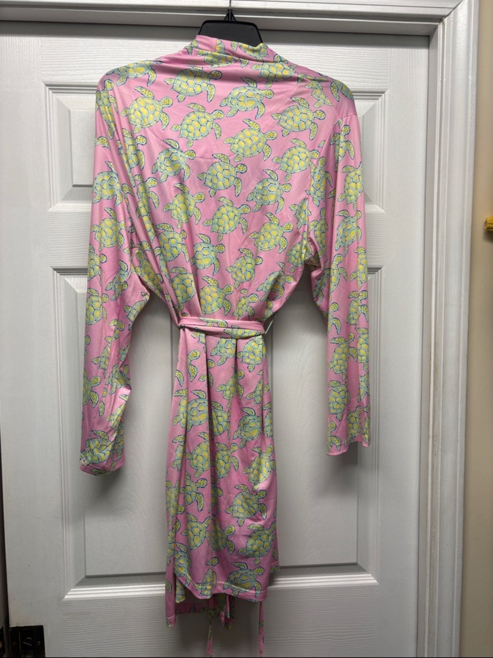 Simply Southern Pink Turtle Print Night Gown & Robe with Tie Waist New Large - Picture 3 of 4